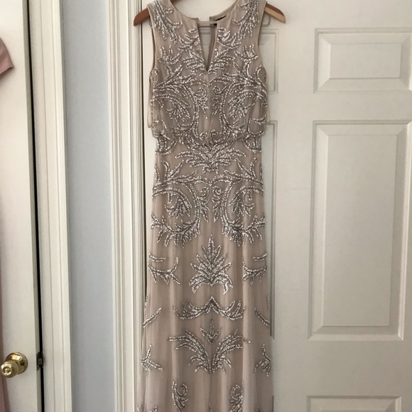 Aidan Mattox Dresses & Skirts - Blush long sequin dress Aidan Mattox Dresses & Skirts - Blush long sequin dress